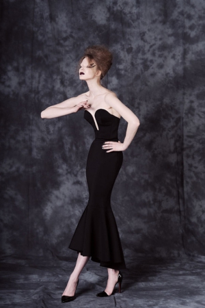 bohemique-fall-winter-2012-2013-black-dress-with-wide-bottom