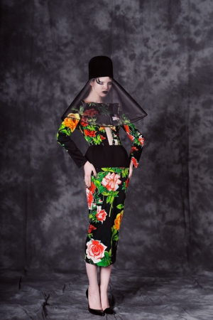 bohemique-fall-winter-2012-2013-dress-with-green-flowers