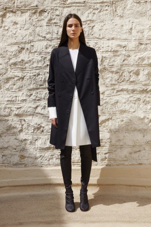 maison-martin-margiela-resort-2014-black-coat-silk-white-dress