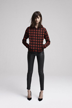 maje-fall-winter-2013-2014-checked-red-black-bomber-leather-pants