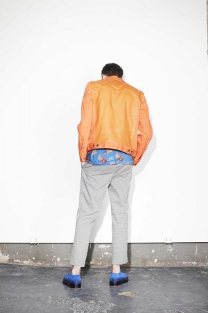 marc-jacobs-spring-summer-2014-orange-leather-jacket-grey-pants