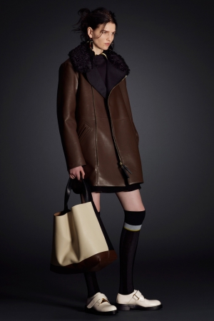 marni-pre-fall-2014-brown-leather-coat