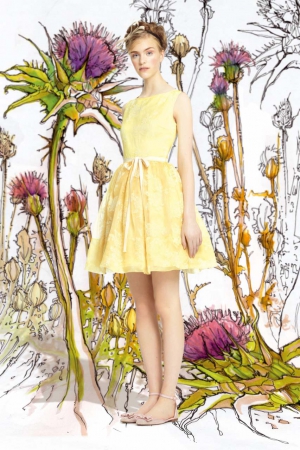 red-valentino-spring-summer-2014-yellow-baby-doll-dress