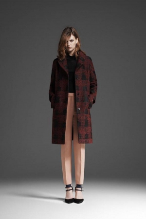 reiss-fall-winter-2013-2014-red-checked-coat-coral-pants