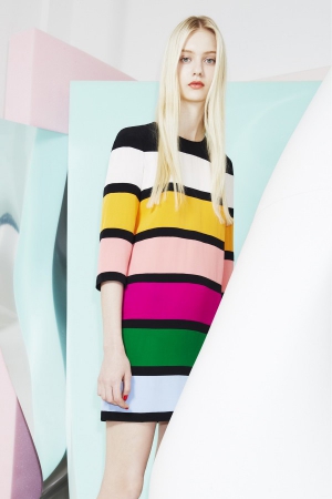 sonia-by-sonia-rykiel-resort-2014-rainbow-stripe-dress